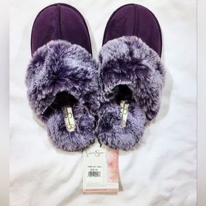 Jessica Simpson slippers, purple